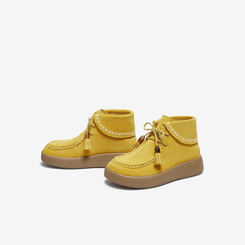 TATA/他她2025冬厚底女日常休闲勃肯鞋新款4WY01DD5