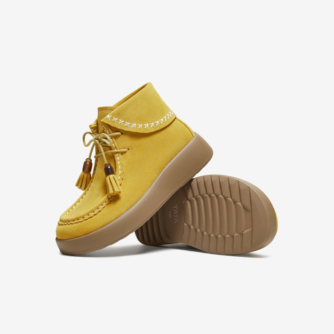 TATA/他她2025冬厚底女日常休闲勃肯鞋新款4WY01DD5