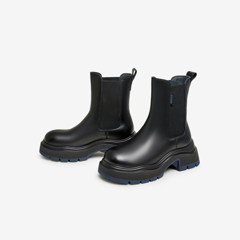 Tata/他她2025冬纯色百搭切尔西靴女新款WJZ01DZ5