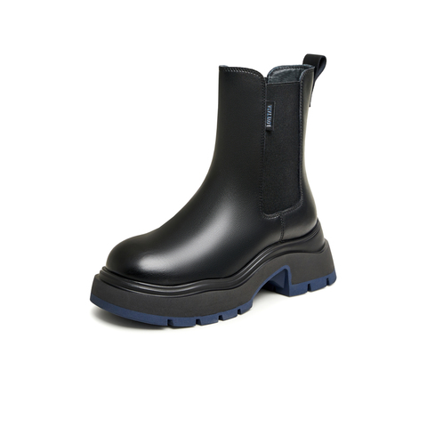 Tata/他她2025冬纯色百搭切尔西靴女新款WJZ01DZ5