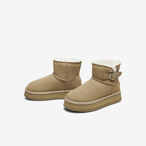 TATA/他她2025冬商场同款时尚百搭女休闲雪地靴新款CWX03DD5