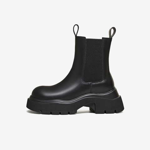 TATA/他她2025冬时尚休闲切尔西靴女新款WJZ06DZ5