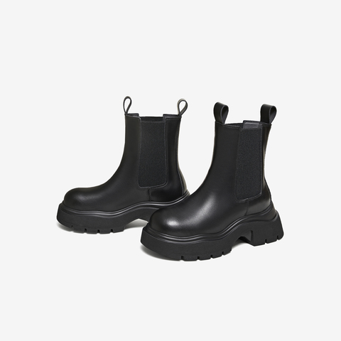 TATA/他她2025冬时尚休闲切尔西靴女新款WJZ06DZ5