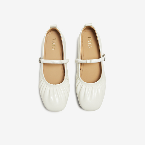 TATA/他她2025秋女时尚气质浅口玛丽珍鞋新款UUE01CQ5