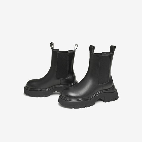 TATA/他她2025冬时尚休闲切尔西靴女新款WJZ06DZ5