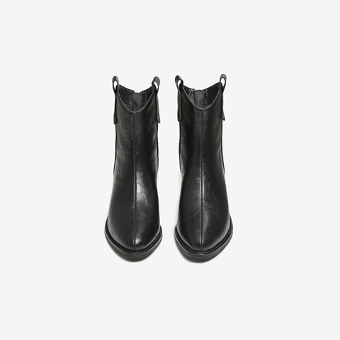 TATA/他她2025冬商场同款复古女时尚休闲西部靴新款UVF01DZ5