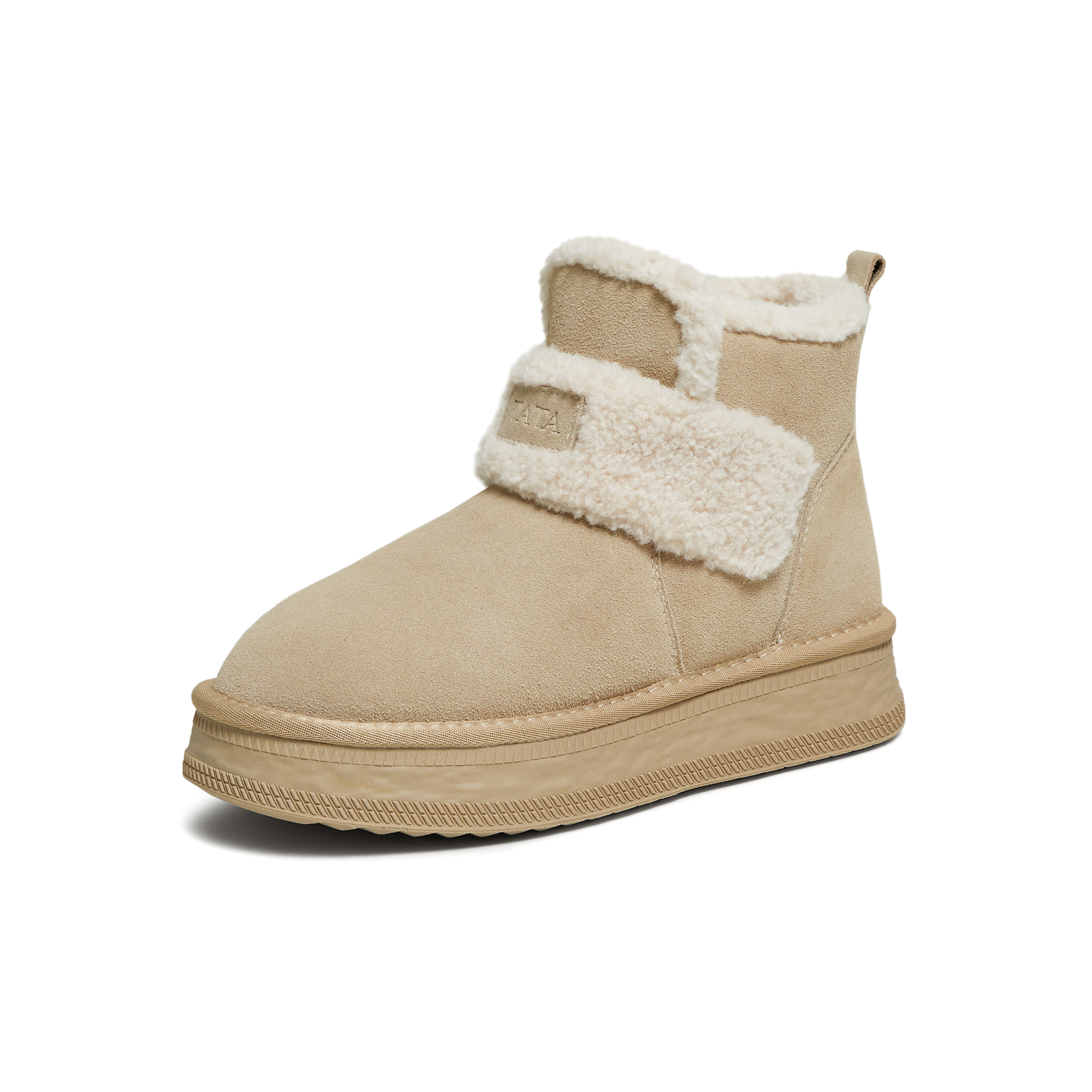 TATA/他她2025冬百搭时尚简约女雪地靴新款CJE01DD5