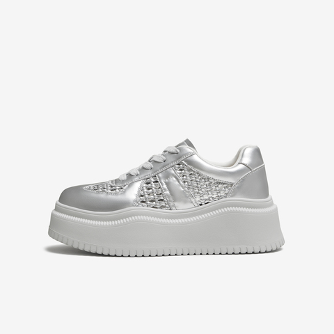 TATA/他她2025夏时尚休闲厚底女板鞋新款CH701BM5