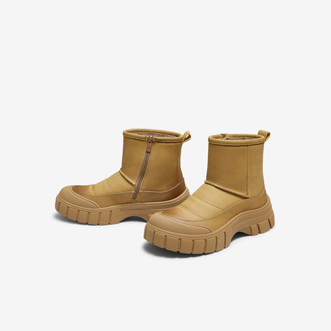 TATA/他她2025冬时尚简约百搭男士雪地靴新款VPF01DD5