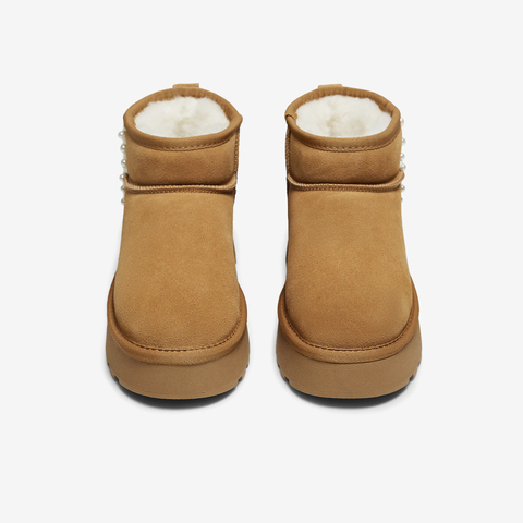 TATA/他她2025冬时尚百搭女休闲雪地靴新款CWW02DD5