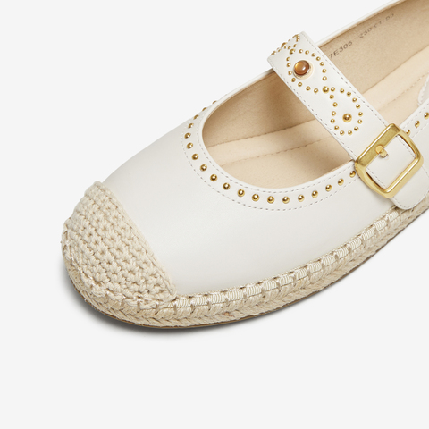 TATA/他她2025秋时尚简约休闲圆头女渔夫鞋新款7E305CQ5