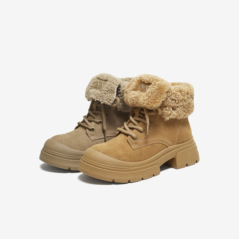 TATA/他她2025冬商场同款百搭时尚简约女马丁靴新款SWD01DD5