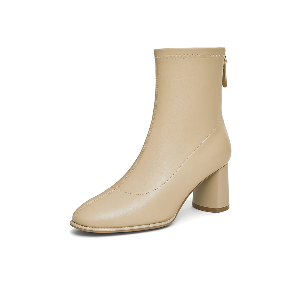 TATA/他她2025冬商场同款时尚休闲时装短靴女新款7D141DD5