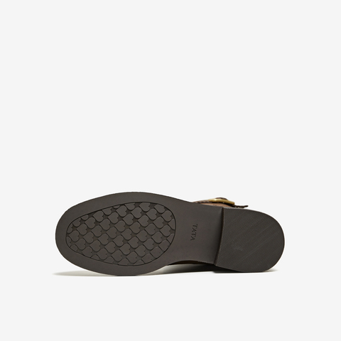 TATA/他她2025冬百搭时尚简约女骑士靴新款7J680DG5