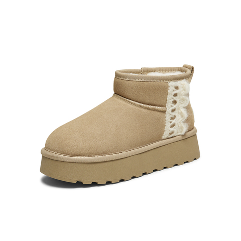 TATA/他她2025冬商场同款时尚百搭女休闲雪地靴新款CWW03DD5