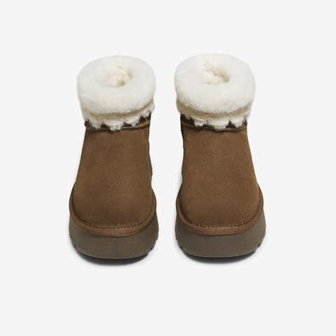 TATA/他她2025冬商场同款时尚百搭女休闲雪地靴新款CWW04DD5