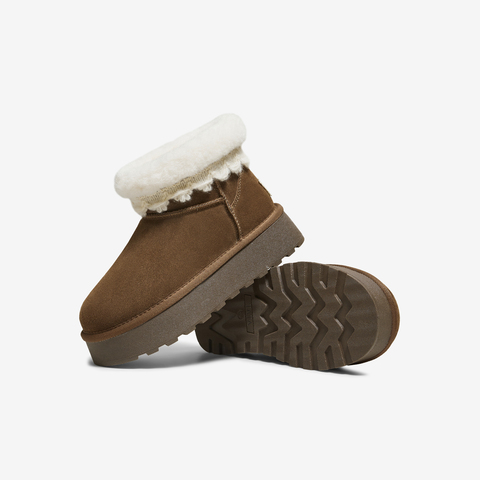 TATA/他她2025冬商场同款时尚百搭女休闲雪地靴新款CWW04DD5