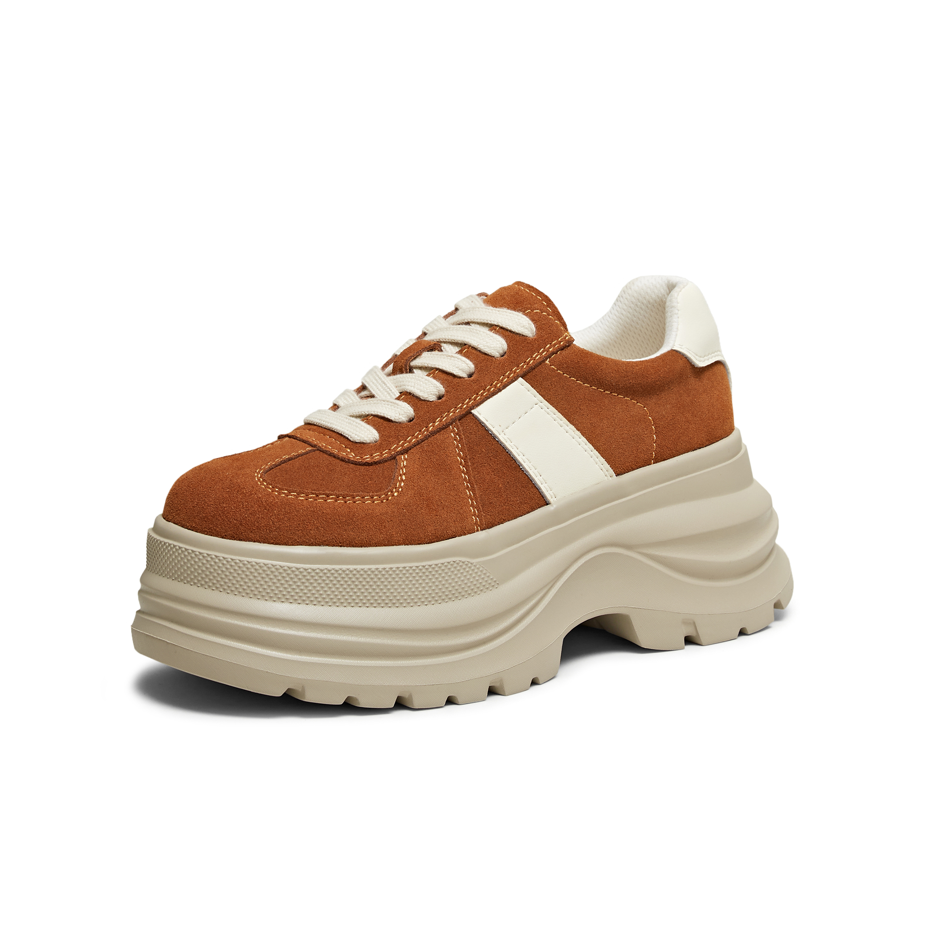 TATA/他她2025秋运动时尚休闲厚底女板鞋新款CKH01CM5