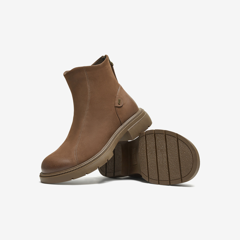 TATA/他她2025冬百搭女时装靴时尚短靴新款WXB05DD5