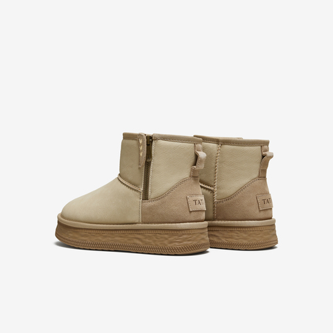 TATA/他她2025冬商场同款时尚百搭女休闲雪地靴新款CWX02DD5