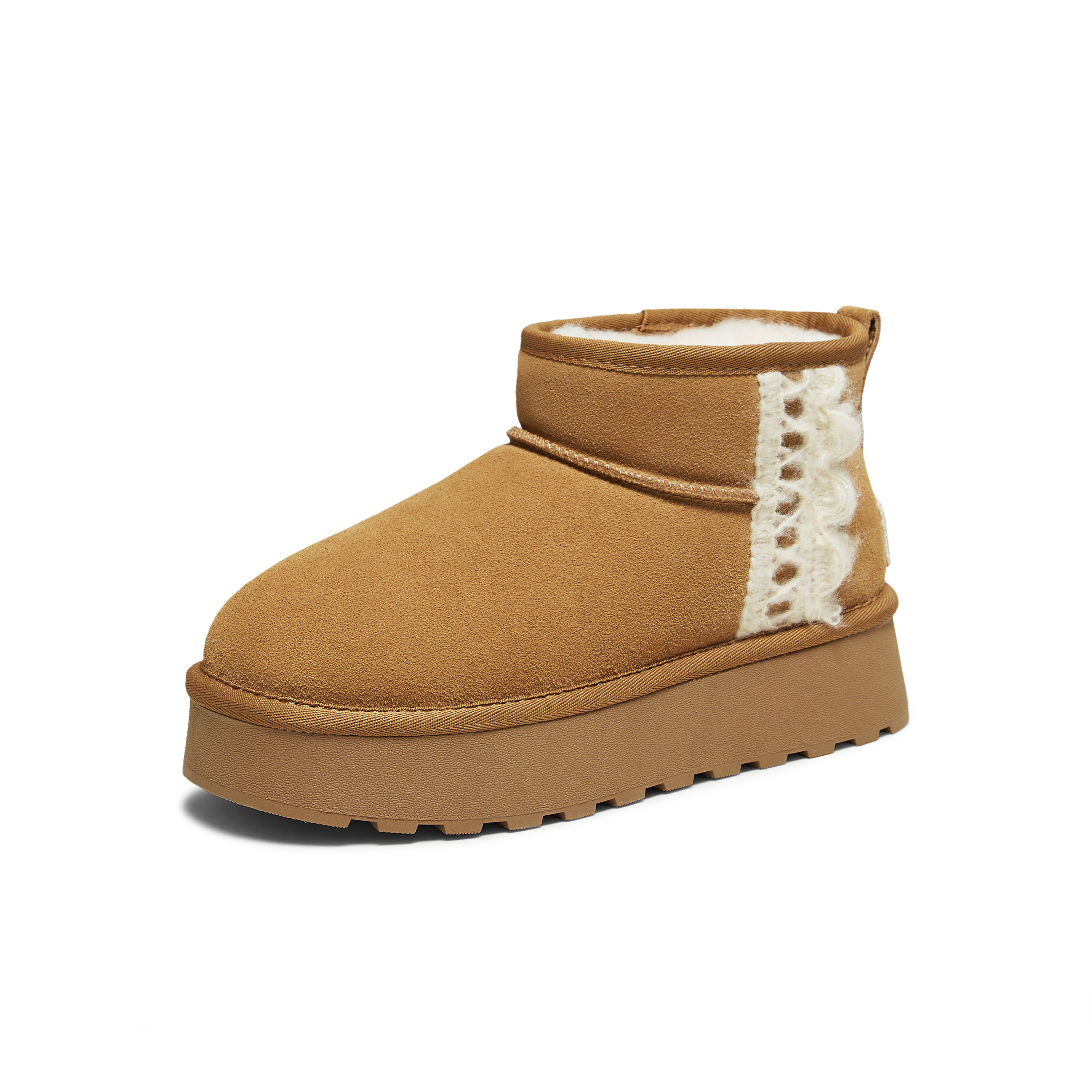 TATA/他她2025冬商场同款时尚百搭女休闲雪地靴新款CWW03DD5