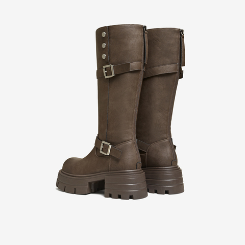 TATA/他她2025冬商场同款百搭通勤女休闲短靴新款G2E01DG5