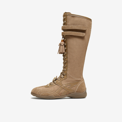 TATA/他她2025冬厚底阿甘鞋女百搭休闲新款高靴GWG01DG5