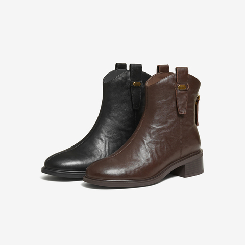 TATA/他她2025冬商场同款时尚百搭时装靴女休闲靴新款CKS01DD5