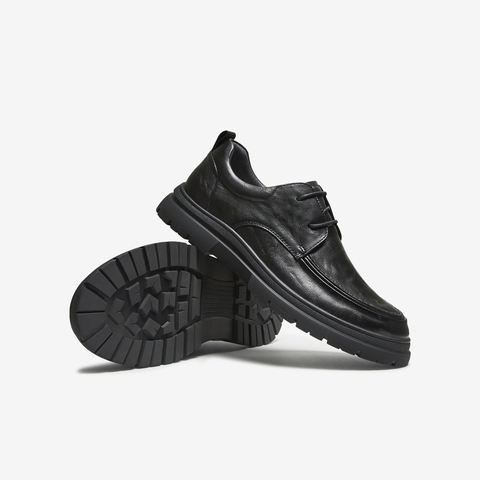 TATA/他她2025秋商场同款纯色舒适百搭休闲皮鞋男新款TGD02CM5