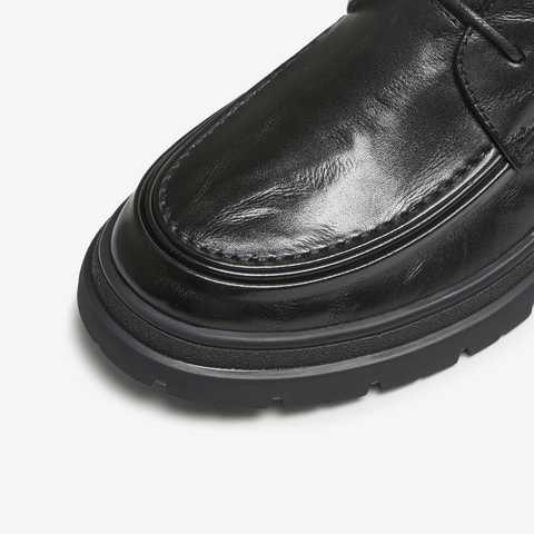 TATA/他她2025秋商场同款纯色舒适百搭休闲皮鞋男新款TGD02CM5