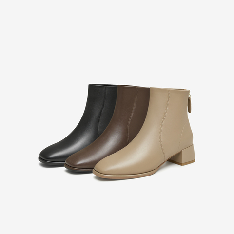 TATA/他她2025冬商场同款时尚休闲时装短靴女新款7AC56DD5