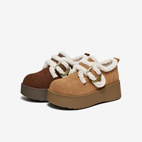 TATA/他她2025冬商场同款时尚百搭女勃肯鞋新款CMC02DM5