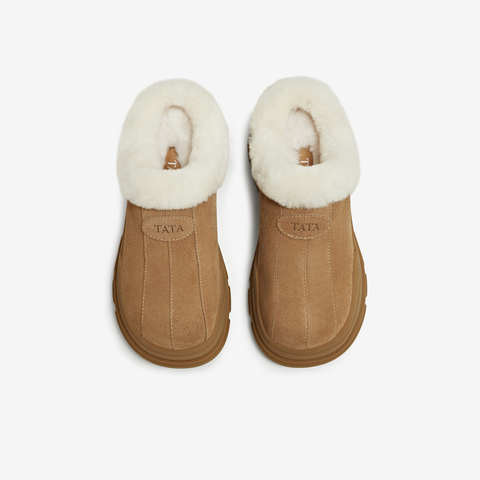 TATA/他她2025冬商场同款时尚百搭女毛毛单新款