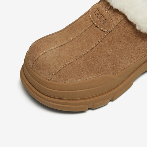 TATA/他她2025冬商场同款时尚百搭女毛毛单新款