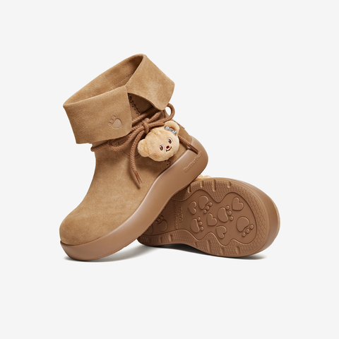 TATA/他她2025冬商场同款百搭时尚简约女雪地靴新款4RY01DD5