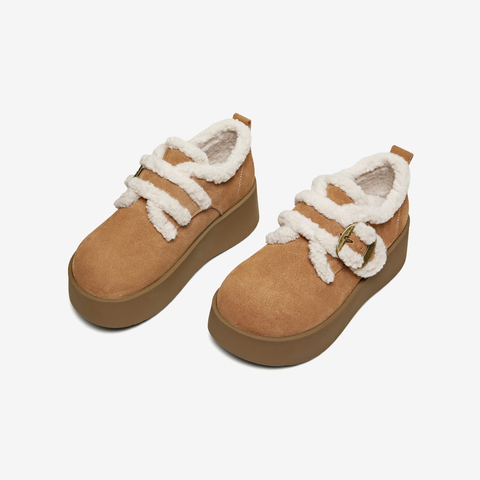 TATA/他她2025冬商场同款时尚百搭女勃肯鞋新款CMC02DM5