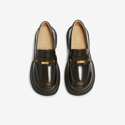 TATA/他她2026春商场同款时尚休闲百搭乐福鞋新款7OLA6AA6