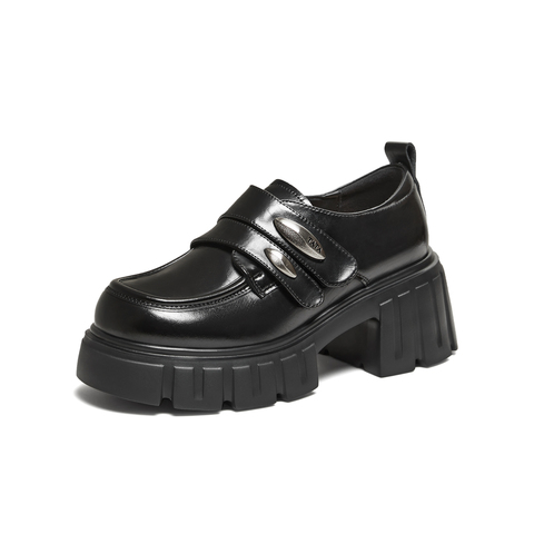 TATA/他她2026春商场同款时尚简约休闲圆头女乐福鞋新款CHY08AM6