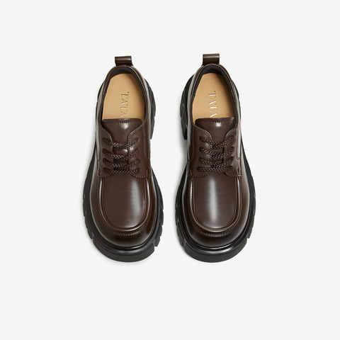 TATA/他她2026春商场同款女牛津鞋简约系带单鞋新款CHY05AM6