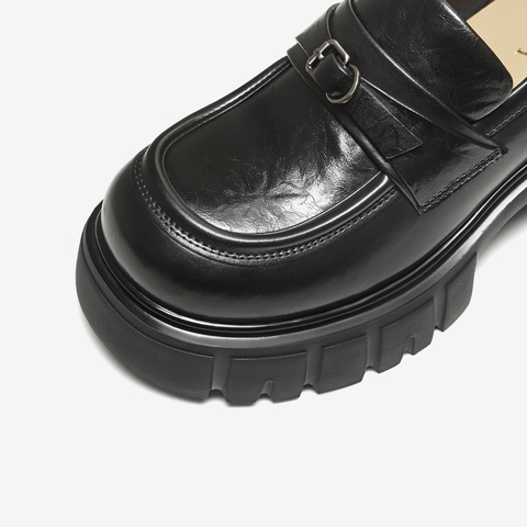 TATA/他她2026春商场同款时尚简约休闲女乐福鞋新款CHY06AA6