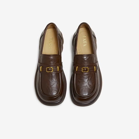 TATA/他她2026春商场同款时尚休闲百搭乐福鞋新款CLP02AA6