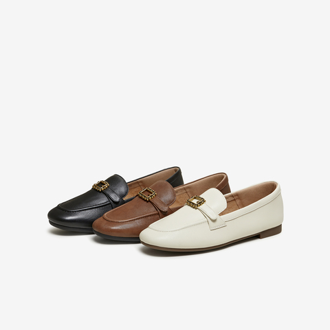 TATA/他她2026春商场同款时尚休闲百搭乐福鞋新款7QCC8AA6