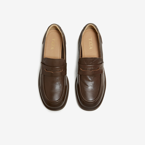 TATA/他她2026春商场同款时尚休闲百搭乐福鞋新款JZY01AA6