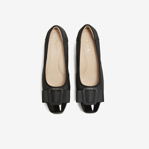 TATA/他她2026春商场同款时尚百搭简约女中高单鞋新款URH04AQ6