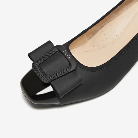 TATA/他她2026春商场同款时尚百搭简约女中高单鞋新款URH04AQ6