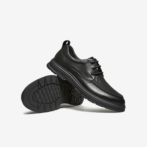 TATA/他她2026春商场同款纯色舒适百搭休闲皮鞋男新款QHU02AM6