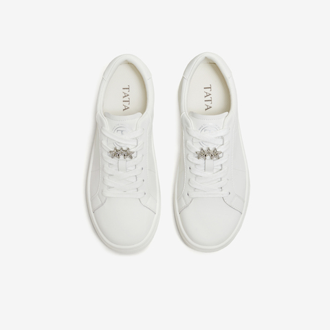 TATA/他她2026春商场同款时尚休闲百搭板鞋鞋新款CLJ01AM6