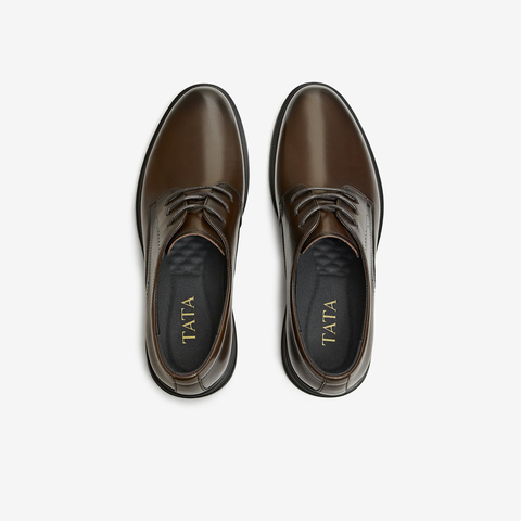 TATA/他她2026春商场同款纯色舒适百搭正装皮鞋男新款OFW01AM6