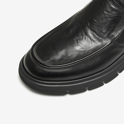 TATA/他她2026春商场同款纯色舒适百搭休闲皮鞋男新款QHU01AM6