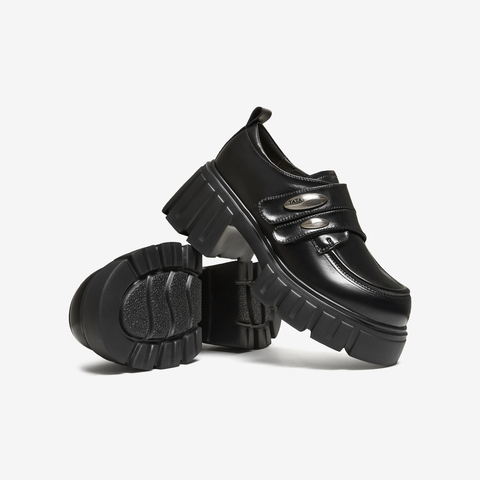 TATA/他她2026春商场同款时尚简约休闲圆头女乐福鞋新款CHY08AM6